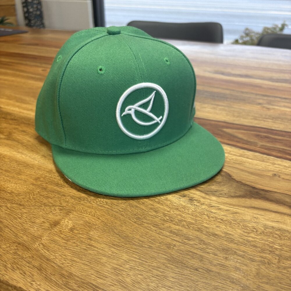 Youth Flat Bill Golf Hat - Adjustable Snap Back
